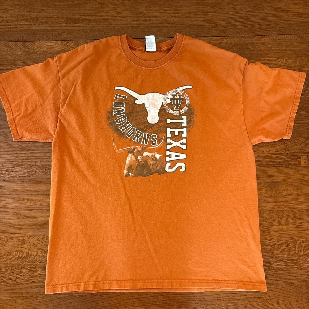 Texas Longhorns Bevo Crewneck Tee Classic Game Day Collegiate Essential